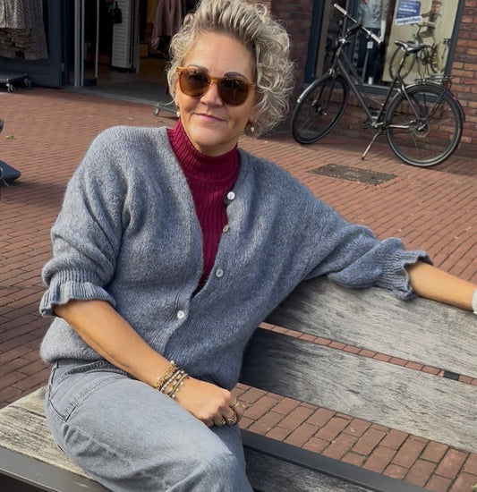 MARTA vest grijs