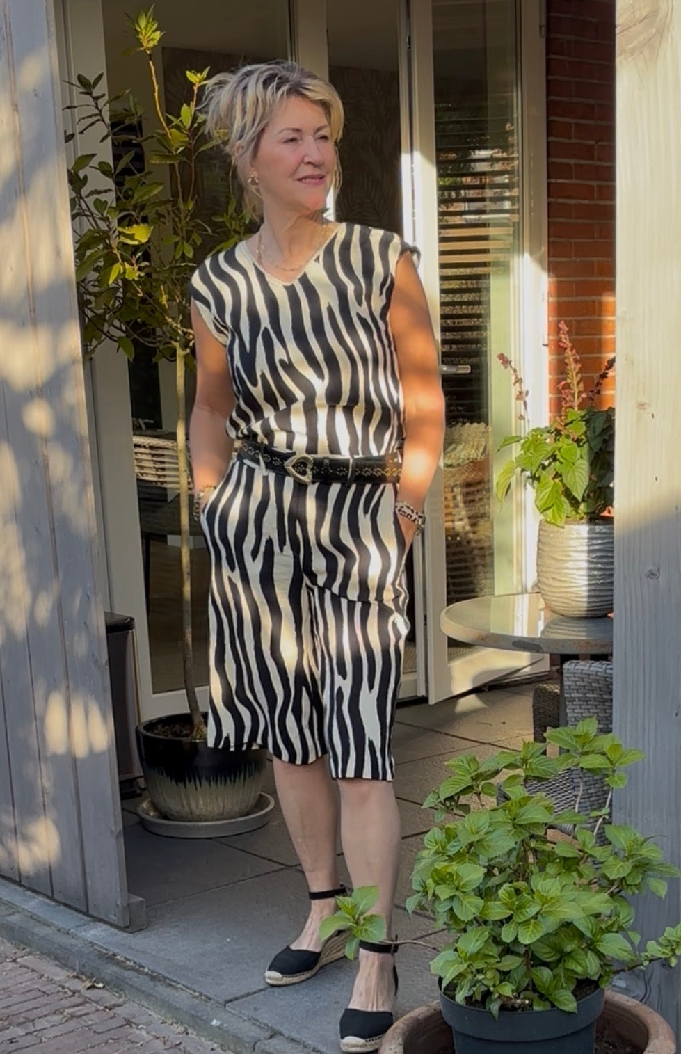 Micha top urban print