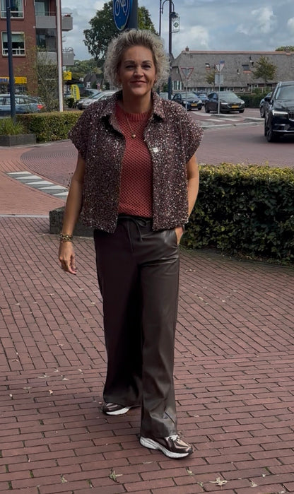 Csthelabel blouson paillet