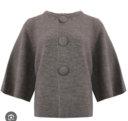 Sophia speels vest Evi taupe