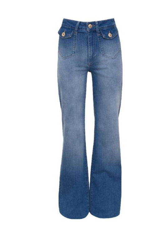 DNMPure Bobby jeans semi wide mid blue
