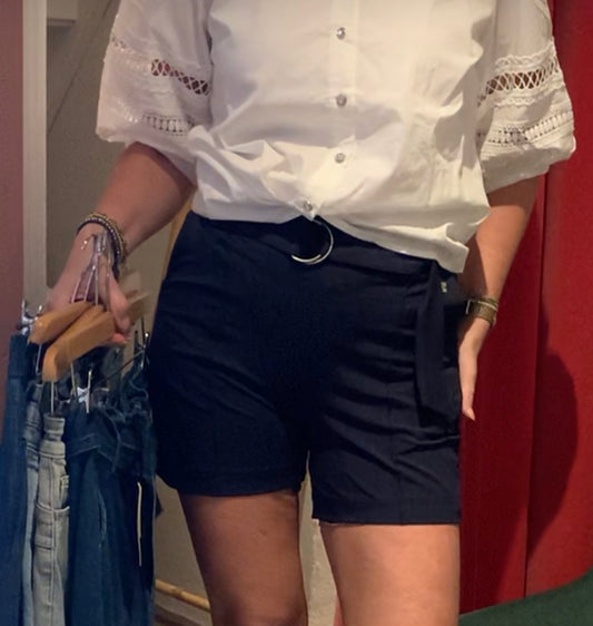 TQAmsterdam korte broek Roos navy