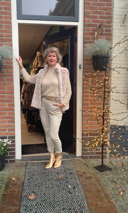 CSTheLabel suedine broek