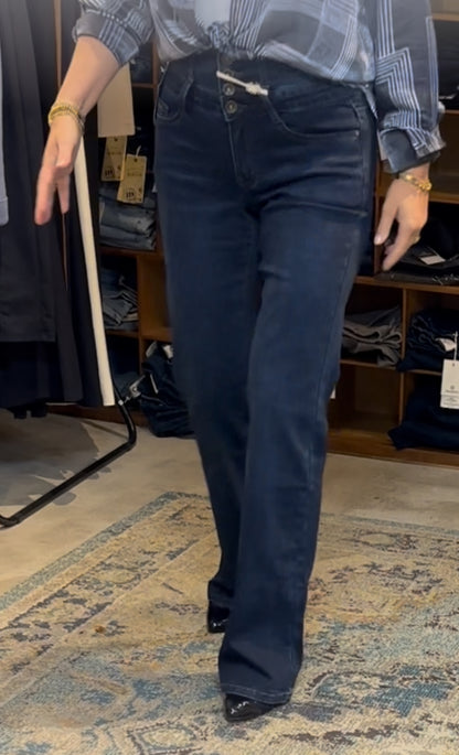 Il Dolce jeans flared dark blue