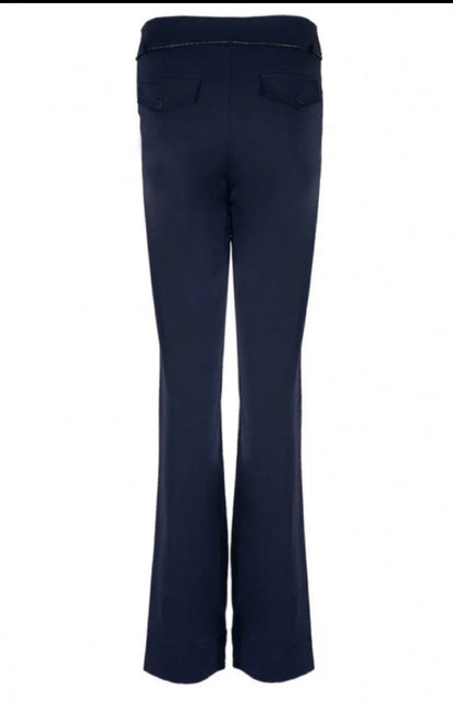 TQAmsterdam travel broek textured Romee navy