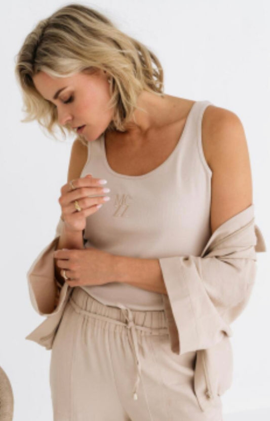 Maicazz Florence top / hemd sand