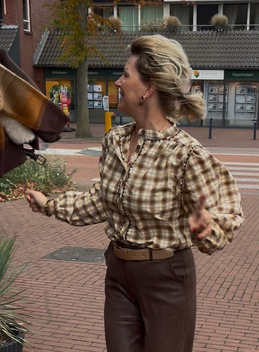 Maicazz / Zizo geruite blouse