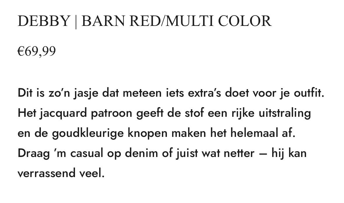 Ivy Beau jasje Debby