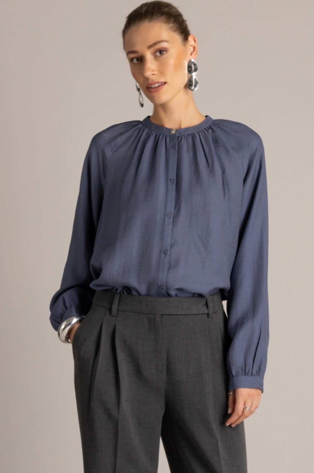 Yest blouse nacht blauw