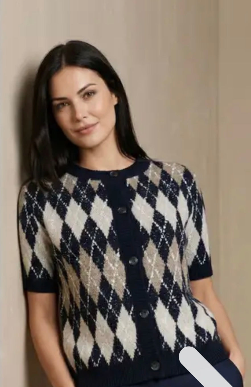 Sophia Perla vest korte mouw