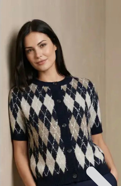 Sophia Perla vest korte mouw