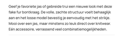 Yest bontkraag bruin