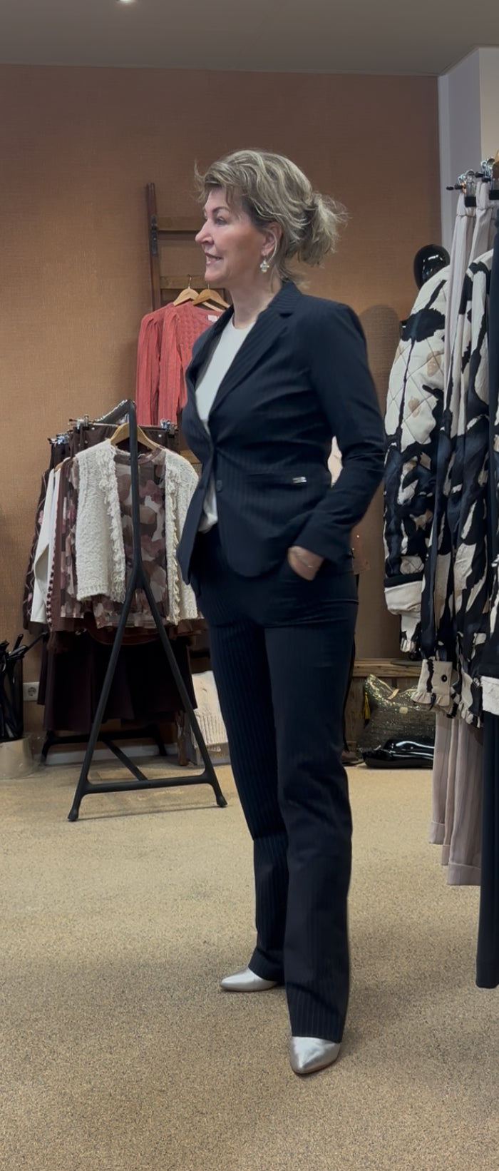 Tq Amsterdam broek Romee travel krijtstreep