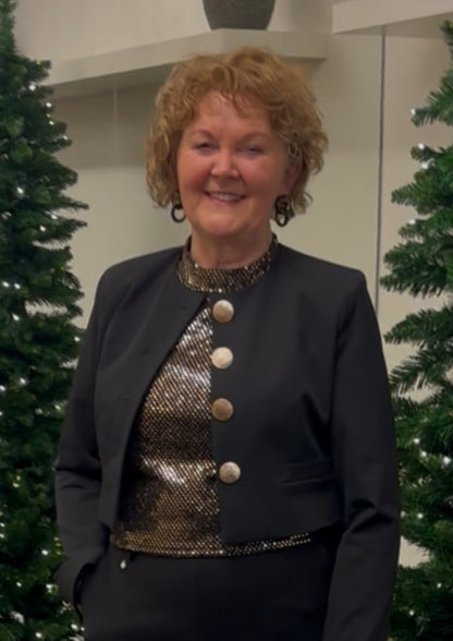 Morgan jasje met gouden knopen