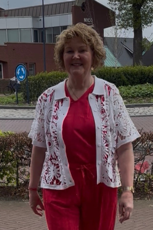 Bindi top koraal rood