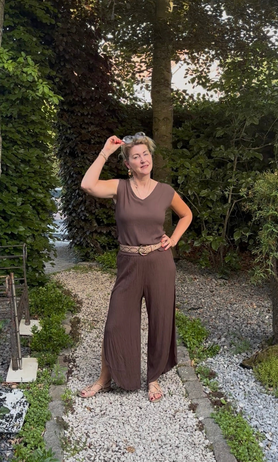 Bindi zomer broek bruin