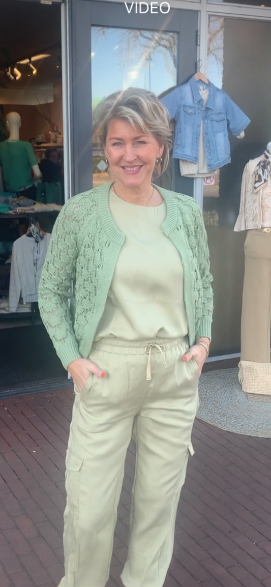 Yest glans broek olive