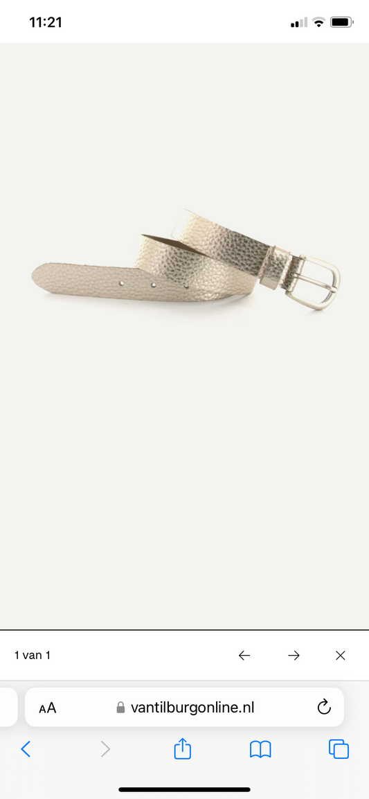 Trezz riem champagne/ goud