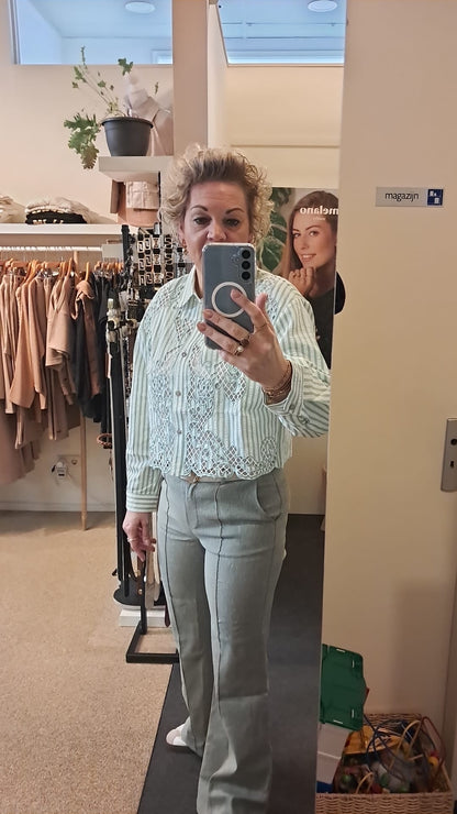 Icnk broek ‘linnen’ groen