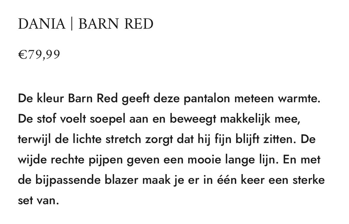 Ivy Beau broek Dania barn red