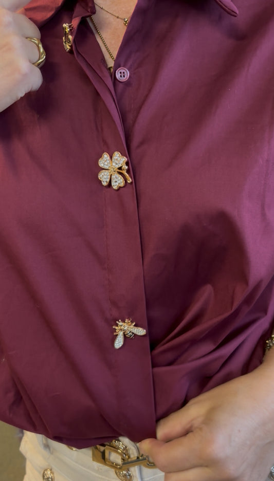 Blouse met speldjes