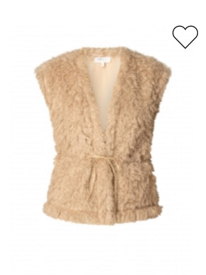 Ivy Beau bont gilet zand
