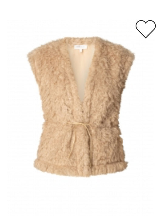 Ivy Beau bont gilet zand