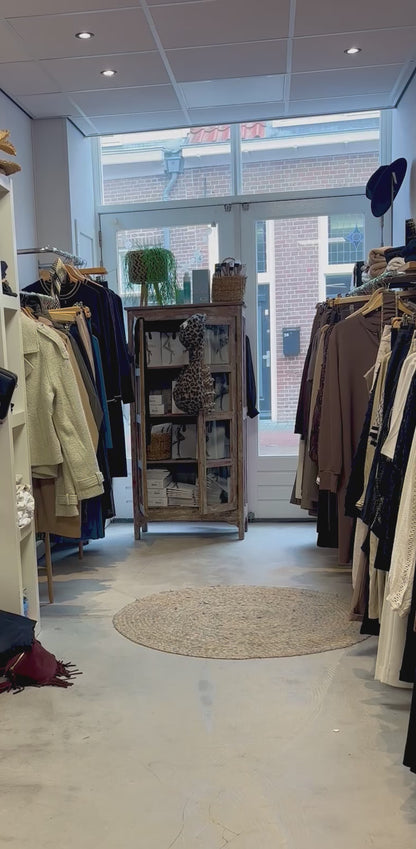 Ragno jersey broek flared offwhite