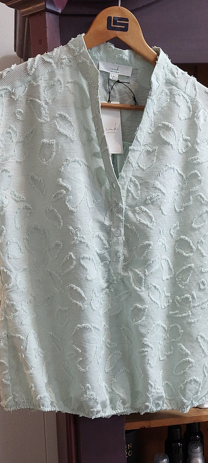 Icnk Mouwlose blouse Cycrina mint.
