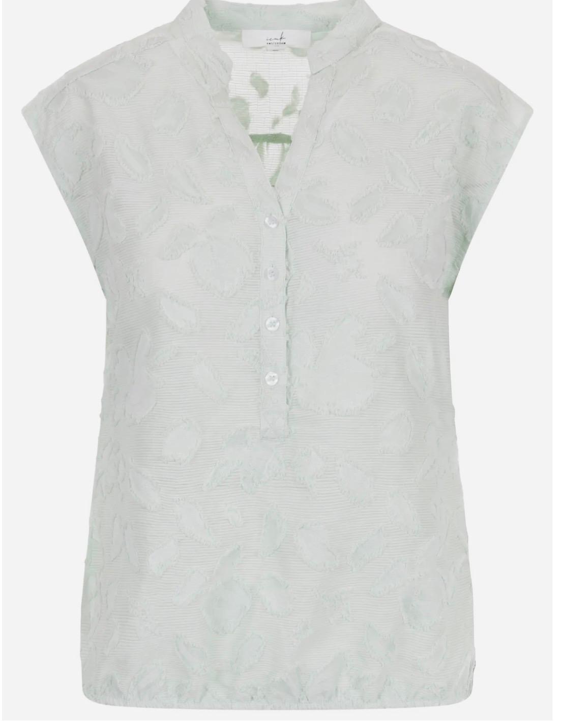 Icnk Mouwlose blouse Cycrina mint.