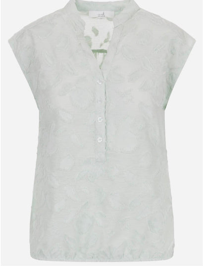 Icnk Mouwlose blouse Cycrina mint.