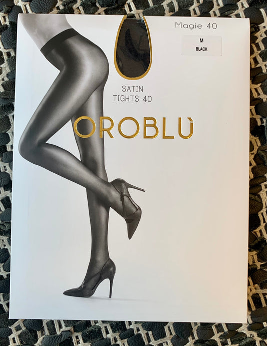 Oroblu panty’s 40 denier black/admiraal/Singapore